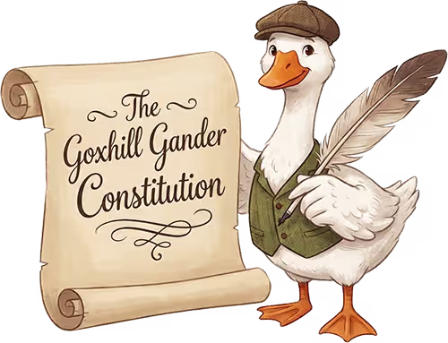 The Gander constitution scroll